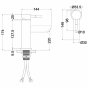 Смеситель для раковины Melana Tondo 610101B черный матовый