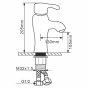 Смеситель для раковины MLN-F-002-M белый матовый