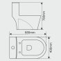 Унитаз-моноблок Melana MLN-2010 белый