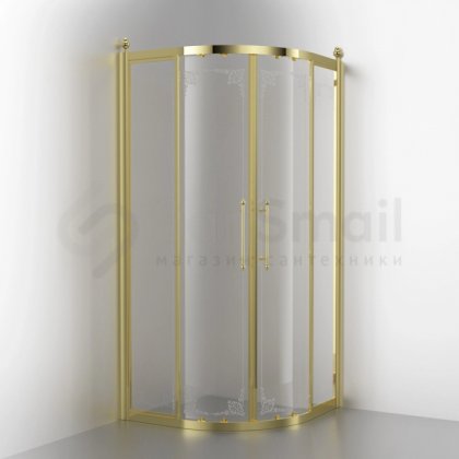 Душевой уголок Migliore Aurelia 90x90 прозрачное стекло с декором