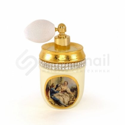 Баночка для парфюма с помпой Migliore Baroque 26368 кремовая
