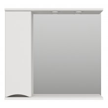 Зеркало со шкафчиком Misty Атлантик 80 L белое