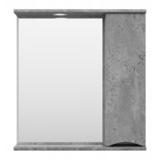 Зеркало со шкафчиком Misty Атлантик 70 R серый кам...
