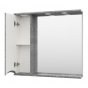 Зеркало со шкафчиком Misty Атлантик 80 L серый камень
