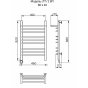 Полотенцесушитель электрический Ника Trapezium ЛТ Г2 ВП 80/40