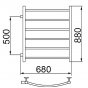 Полотенцесушитель Ника Arc ЛД 80/60 бок 50