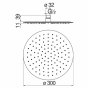 Верхний душ Nobili AD139/120CR хром