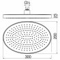 Верхний душ Nobili AD139/71CR хром