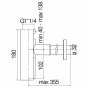 Сифон Nobili Rubinetterie AV00107/10RCP золото красное