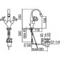 Смеситель для биде Nobili Carlos Primero CP219/1T3CR