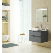 Мебель для ванной OWL Hella Cristal 80 серый гляне...