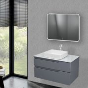 Мебель для ванной OWL Hella Cristal 100 серый глян...