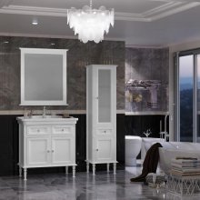 Мебель для ванной Опадирис Кантара 85 белая матовая