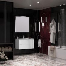 Мебель для ванной Опадирис Рубинно 90 подвесная, белая
