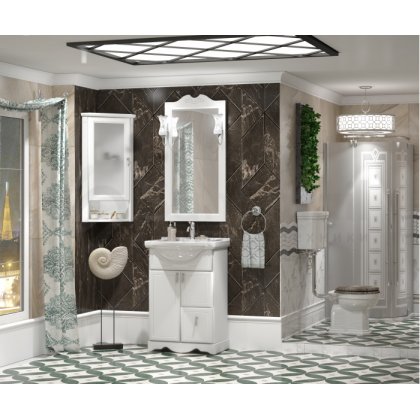 Мебель для ванной Опадирис Клио 50 белая матовая