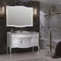 Мебель для ванной Опадирис Лаура 120 белая матовая с патиной
