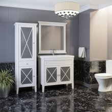 Мебель для ванной Опадирис Палермо 90 белая матовая