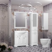 Мебель для ванной Опадирис Риспекто 80 белая матовая