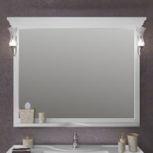 Зеркало Опадирис Риспекто 120 белое матовое