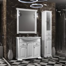 Мебель для ванной Опадирис Риспекто 95 белая матовая