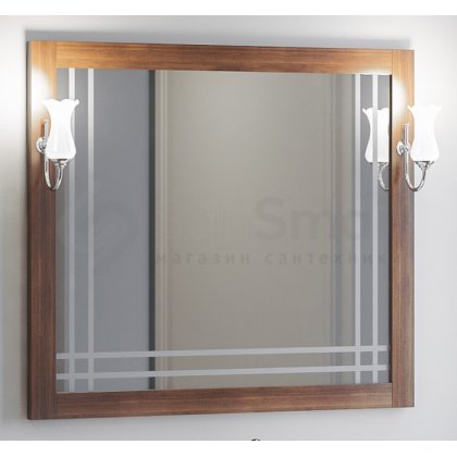 Зеркало со светильниками Опадирис Сакура 100
