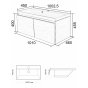 Мебель для ванной Orange Квадро 100 см KV-100TUW+Racl