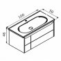 Мебель для ванной Orka Likya 100