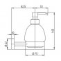 Дозатор для жидкого мыла Paini Dax-R 84CR031BI