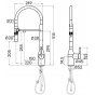 Смеситель для кухни Paulmark Magneto One Ma213188-BG