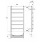 Полотенцесушитель электрический Point Альфа П5 500x800 с полкой