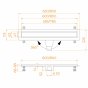 Душевой лоток RGW Drain Leo-21-80