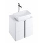Мебель для ванной Ravak SD Balance 600 со столешницей белый глянец/графит
