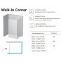 Душевой уголок Ravak Walk-In Corner 110x80 черный