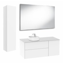 Мебель для ванной с накладной раковиной Roca Beyond 120+58,5 белый глянец
