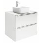 Мебель для ванной с накладной раковиной Roca Inspira 60 белый глянец