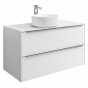 Мебель для ванной с накладной раковиной Roca Inspira 100 белый глянец