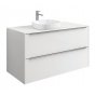 Мебель для ванной со встроенной раковиной Roca Inspira 100 белый глянец