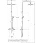 Душевая стойка Roca Level-T Square 5A201AC00