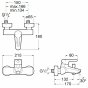 Смеситель для ванны Roca Malva 5A023BC0M