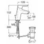 Смеситель для раковины Roca Malva 5A303BC0M