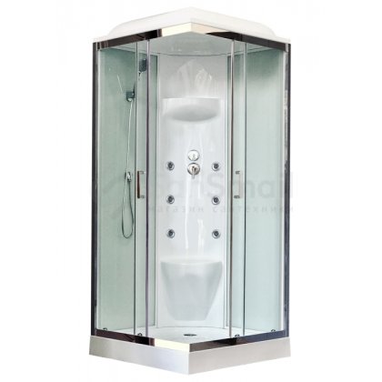 Душевая кабина Royal Bath RB 80HP7-WT-CH 80x80