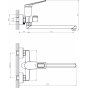 Смеситель для ванны Rush Socotra ST1235-51