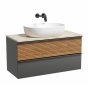 Мебель для ванной со столешницей Sancos Delta 100 DL100GR+TT100A2+CN6047