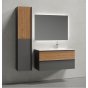 Мебель для ванной Sancos Delta 100 R дуб/графит