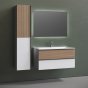 Мебель для ванной Sancos Delta 100 дуб/белая