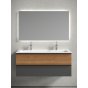 Мебель для ванной Sancos Delta 120 дуб/графит с 2 отверстиями