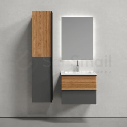 Мебель для ванной Sancos Delta 60 дуб/графит