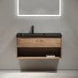Мебель для ванной Sancos Marmi 1.0 100 дуб чарльстон Black левая
