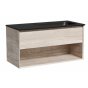 Мебель для ванной Sancos Marmi 1.0 100 дуб галифакс Black правая