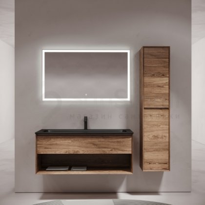 Мебель для ванной Sancos Marmi 1.0 120 дуб чарльстон CN7017MB Black
